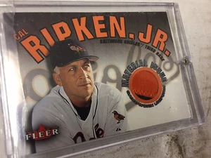 2001 Fleer Material Issue CAL RIPKEN Jr. HOF 2-Color Patch Orioles ORANGE BLACK! - Picture 1 of 2