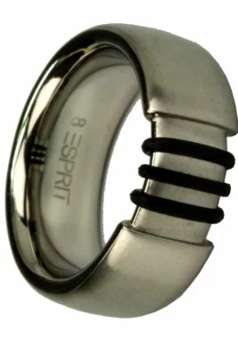 Anillo Esprit anillo de acero inoxidable ESRG-11184.A18 talla 18 Esprit caja de regalo joyería Foto 1 de 3
