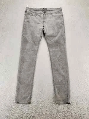Rock & Republic Pants Womens 32 Gray Legging Animal Print Stretch Casual Pockets - Image 1 of 4