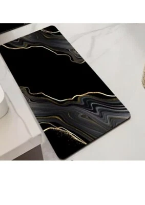 Badteppich Badvorleger Badematte Bad Dusche WC rutschfest saugfähig Dunkelblau - Bild 1 von 2