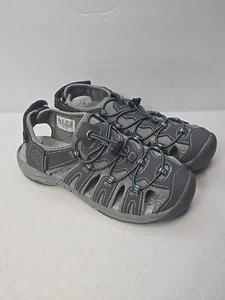Khombu Shoes Womans 7.5M Grey Leather & Manmade Uppers River Hiker Beach Sandals - Picture 1 of 18