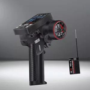 HotRC CT-10B 2.4G Radio Model 10CH RC Transmitter&F-10A Receiver for RC Car BozW - Picture 1 of 12