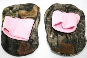 Mossy Oak Camo Pink Baby Booties, Girl Camouflage