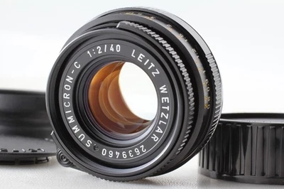 "Top Mint w/ Hood" Leica Leitz Wetzlar Summicron C 40mm f/2 Camera Lens - Image 1 of 4