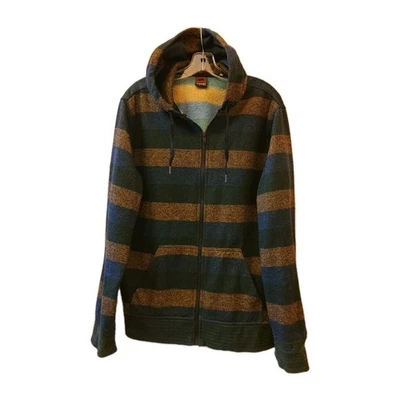 Sudadera con Capucha a Rayas Y2K Tony Hawk Cremallera Niños XL Verde Gris De Colección  Foto 1 de 4