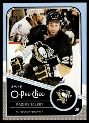 2011-12 O-Pee-Chee Playoff Beard Maxime Talbot Pittsburgh Penguins #6 - Image 1 of 2