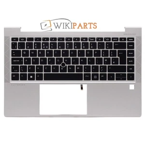 Replacement For HP EliteBook 840 G7 G8 Laptop Palmrest Keyboard M07090-041 UK - Afbeelding 1 van 4