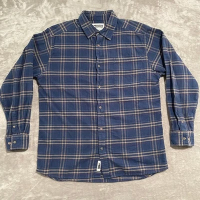 Mountain Khakis Shirt Mens Large Blue Flannel Plaid Button Up Hiking Casual - Image 1 of 4