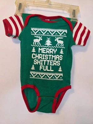 LAT Apparel Rabbit Skin Christmas one piece bodysuit - Image 1 of 3