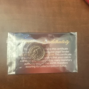 22k Rose Gold Plated Indian Head Penny With COA. Great Gift Idea! - Picture 1 of 2