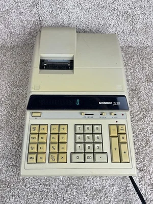 Monroe 7130 Heavy Duty Printing Calculator 117V 60Hz 0.2A Tested/Works - Image 1 of 4