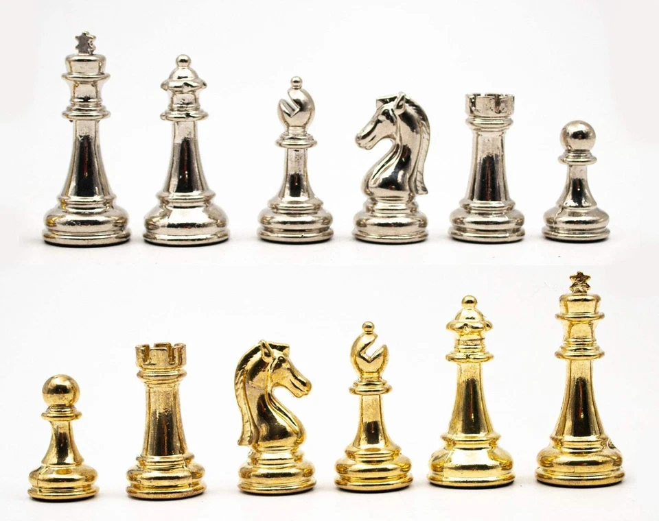 Gold And Silver Luxurious Metal Chess Pieces - Image 1 of 1