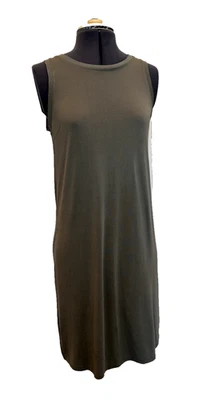 Double Zero - Modal Cotton Blend Dress (Sage Green) Small - Image 1 of 4