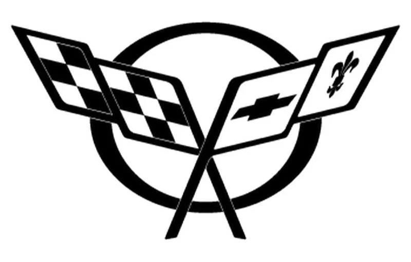 Adesivo de vinil para carro Chevrolet Chevy Corvette Racing cortado 10"" - Imagem 1 de 1