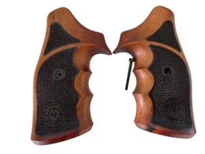 New! Two Tone Wood Grips For Taurus Medium/Large Farme Square Butt .357 M44 65 - Picture 1 of 6