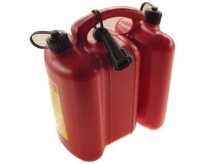 Bote doble recipiente combinado apto para Dolmar con UN/BAM 5/2,5 litros rojo - Imagen 1 de 2