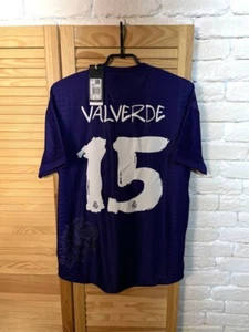 VALVERDE REAL MADRID AUTHENTIC Y-3 JERSEY FOURTH FOOTBALL SHIRT 23 ADIDAS MEN M - Picture 1 of 19