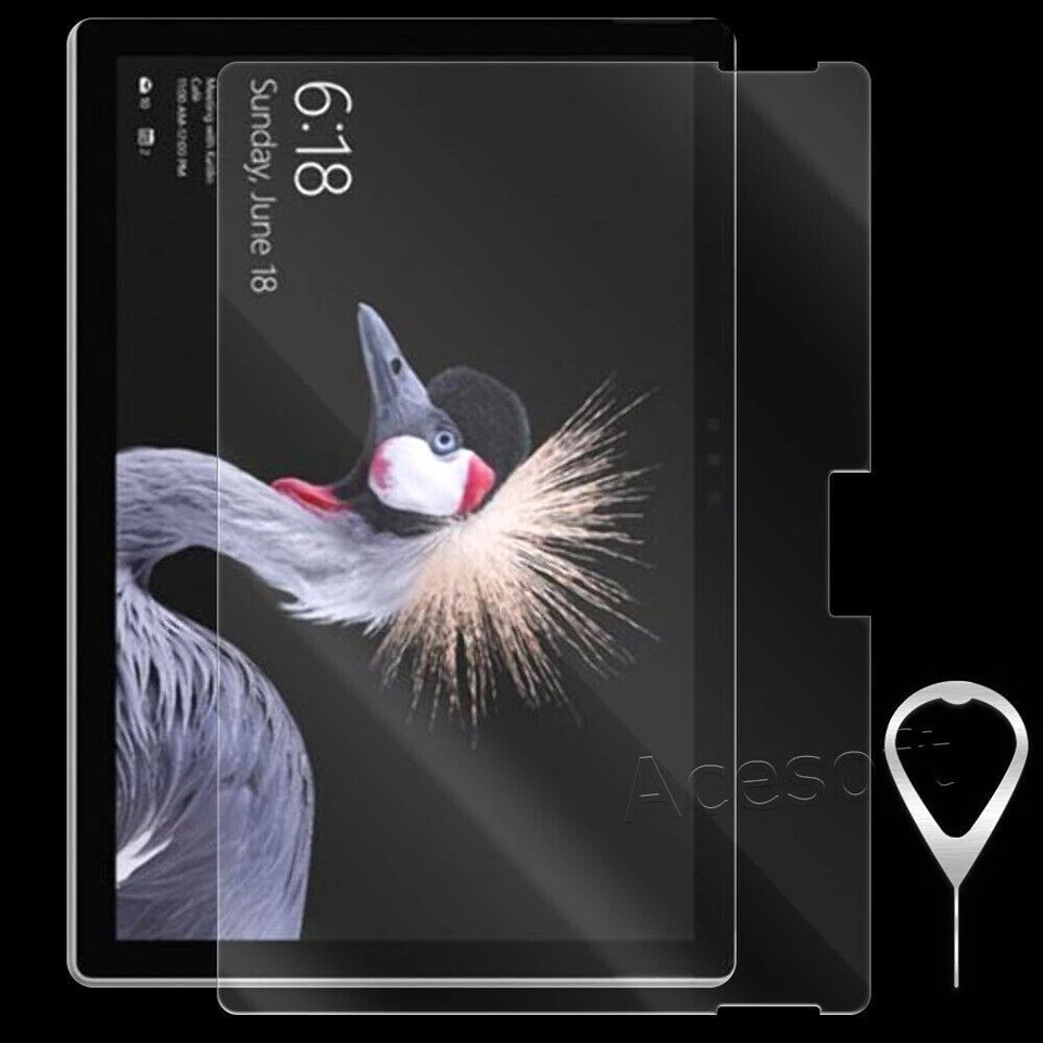 Real Clear 9H+ Tempered Glass Screen Protector for Microsoft Surface Pro 5 2017 - Image 1 of 1