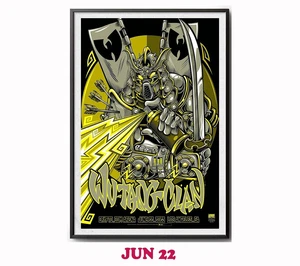 NEW & HOT! Wu-Tang Clan Vancouver BC 2025 Tour Poster At Rogers Arena On Jun 30 - Picture 1 of 22