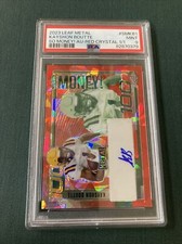 KAYSHON BOUTTE lsu 2023 Leaf Metal RED CRYSTAL Auto #d 1/1 So Money graded PSA 9