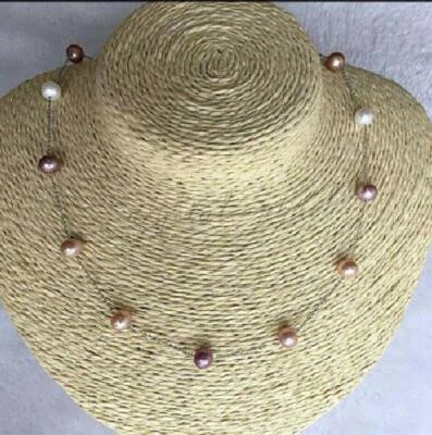 Stunning 18" AAA+ South Sea Natural Multicolor Pearl Necklace 14k Gold P - Image 1 of 4