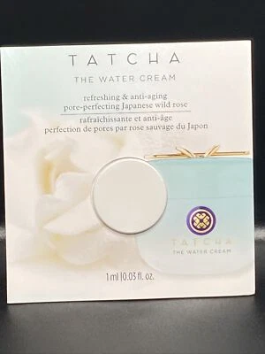 TATCHA The Water Cream Sample Size Foil (Single Use) 1ml Brand New Moisturizer - Image 1 of 4