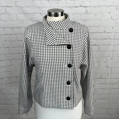 Cabi Osaka Nights Windowpane Ponte Blazer 3173 Women’s Medium - Image 1 of 4