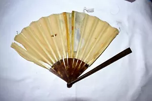 ABANICO ANTIGUO DE SEDA PARA RESTAURAR # 1300 - Imagen 1 de 2