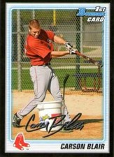 2010 Bowman Prospects Black #BP41 Carson Blair Red Sox NM-MT 