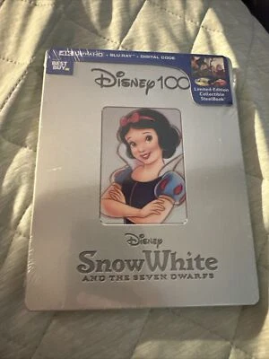 Disney’s Snow White and the Seven Dwarfs STEELBOOK-4K UHD+Blu-ray+Digital-New! - Image 1 of 4