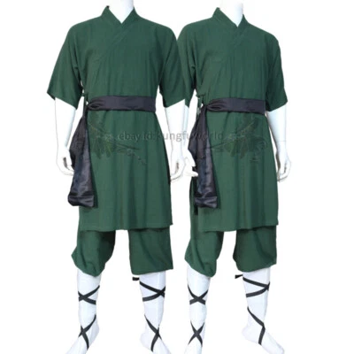 Summer Cotton Shaolin Kung fu Uniform Martial arts Tai chi Wing Chun Suit - Image 1 of 4
