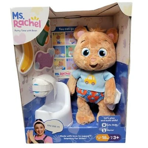 Ms Rachel Potty Time with Bean Toy Teddy Bear Toilet 18M+ Motor Life Skills Gift - Imagen 1 de 8