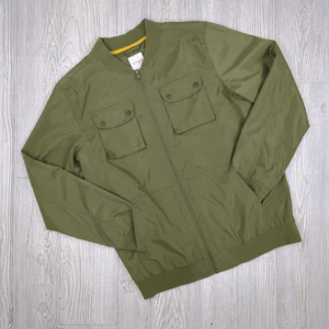 Cat & Jack Army Green Bomber Jacket Full Zip Pockets Boys XL Size 16 - Picture 1 of 7