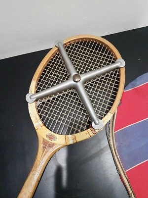 Racchetta Da Tennis MAXIMA TORNEO In Legno Con Pinza In Alluminio vintage - Immagine 1 di 4