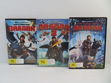 How To Train Your Dragon 1 & 2 And The Hidden World - DVD - Region 4 - Fast Post