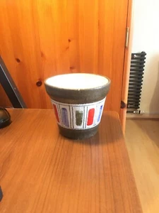 Vintage Italian Pottery Vase Fratelli Fanciullacci Planter Plant Pot Alla Moda - Picture 1 of 6