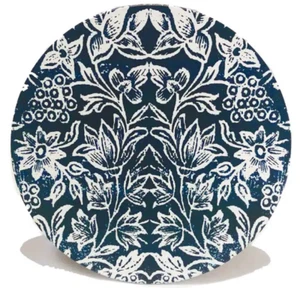 Ceramic Trivet - Cork Backed - Anna Chandler - Spice Island Indigo - Picture 1 of 1