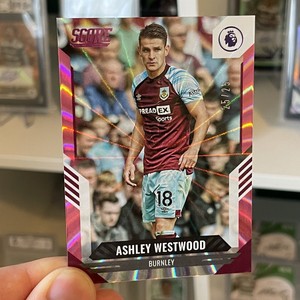 Panini Score Premier League 2022 Ashley Westwood Pink /25 Burnley