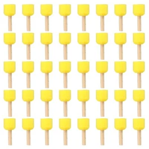 1.5" Paint Sponges for Painting 40 Pack Round Painting Sponge Foam Brush Wood... - Picture 1 of 7