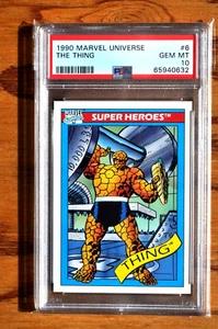 1990 Marvel Universe 1, #6 Thing, PSA Graded 10.0 (Gem Mint). - Picture 1 of 2