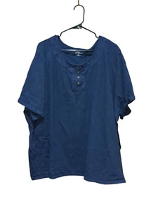 Catherines Liz And Me tunica pull-on blu navy taglia 5X 34W 36W - Foto 1 di 9