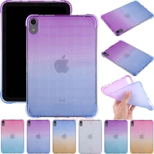 For iPad 10th 9th 8th 7th 6th 5th Gen/Mini/Air Silicone TPU Gel Clear Case Cover - Picture 1 of 42