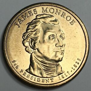 2008-D United States James Monroe Dollar Coin - (AU) KM#426 - P05D