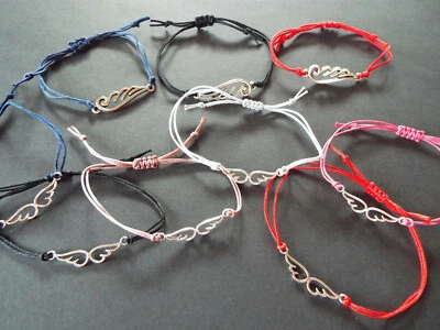 Makramee Armband Engelsflügel Schutzengel Flügel Glücksbringer Geschenk - Bild 1 von 2