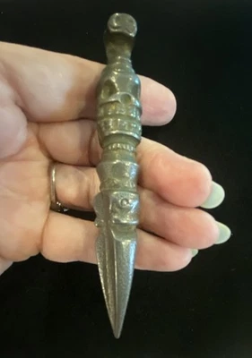 Antique Phurba Vajra Ritual Tibetan Buddhism Spiritual Dagger - Image 1 of 4