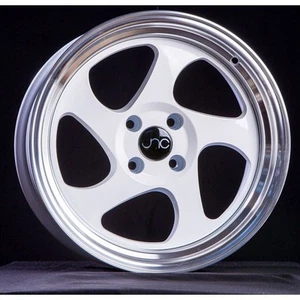 JNC Wheels Rim JNC034 White Machined Lip 16x9 4x100 ET20 - Picture 1 of 4