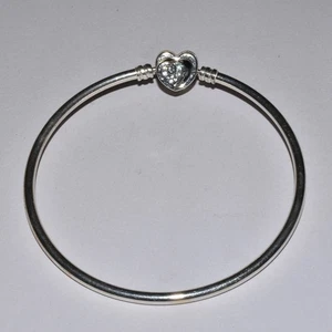 Pandora Moments Entwined Infinite Hearts Clasp Bangle Size 8.3 591064C01 - Picture 1 of 3