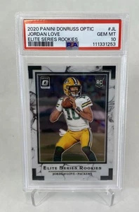 2020 Panini Donruss Optic Elite Series Rookies #JL JORDAN LOVE Packers PSA 10 - Picture 1 of 2