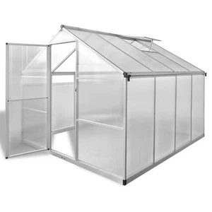 Gewächshaus mit Fundament Verstärkt Aluminium 6,05 m² - Bild 1 von 10