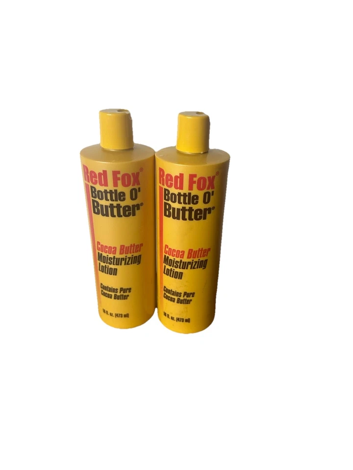 Red Fox BOTTLE O'BUTTER Kakaobutter feuchtigkeitsspendende Lotion 16 flüssige Unzen MENGE 2 - Bild 1 von 1